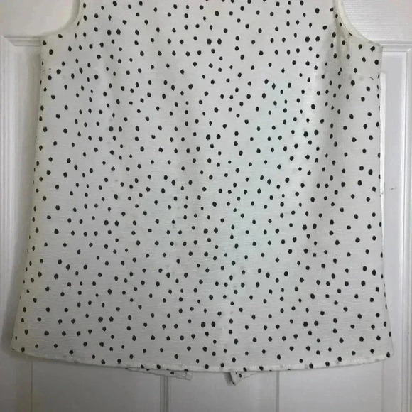 Renee C. Tank  Top Polka Dots White & Black Size Small - Picture 10 of 16